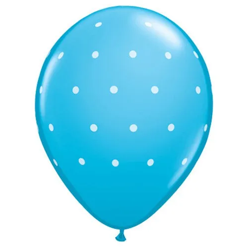 11 inch SMALL POLKA DOTS - ROBIN'S EGG BLUE