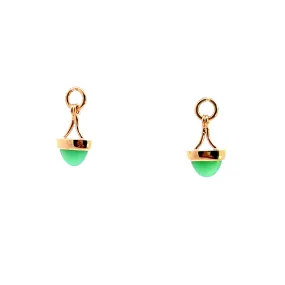 18k Rose Gold Chrysoprase Arch-Style Jackets