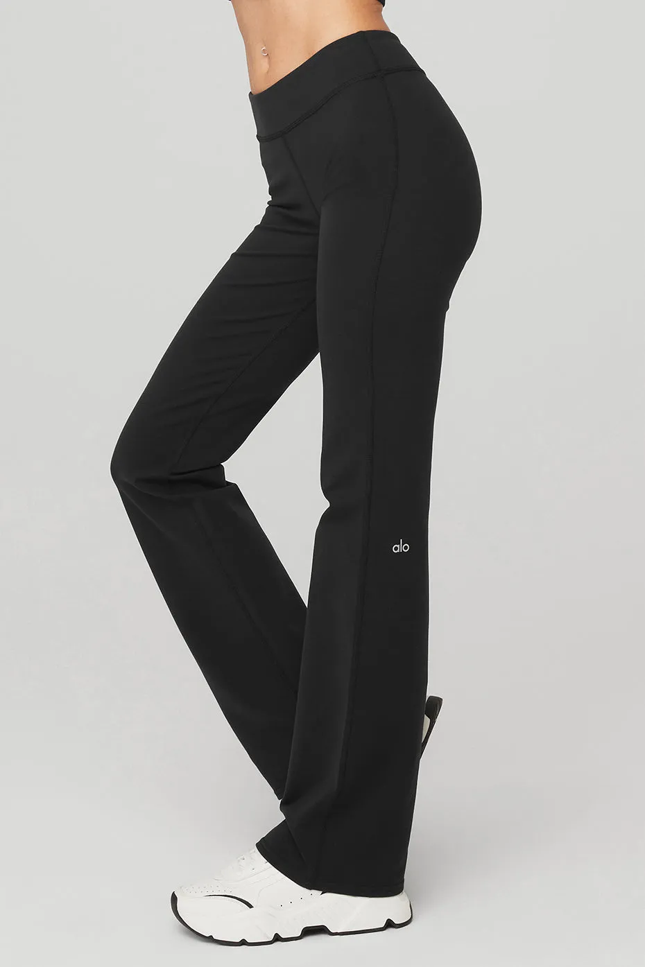 Airbrush Low-Rise Bootcut Legging - Black