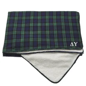 Delta Upsilon Flannel Throw Blanket