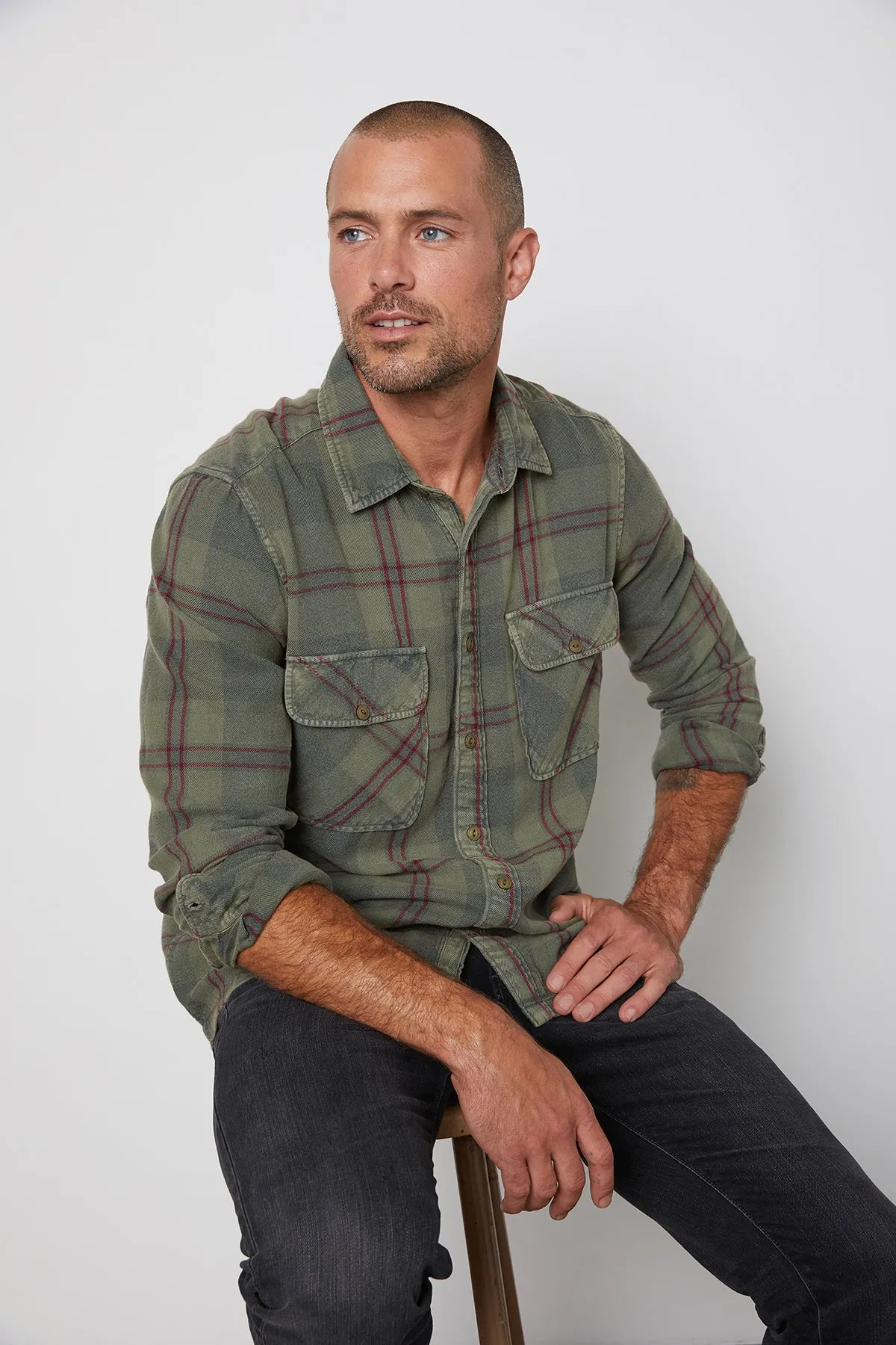 KIRK PLAID BUTTON-UP SHIRT