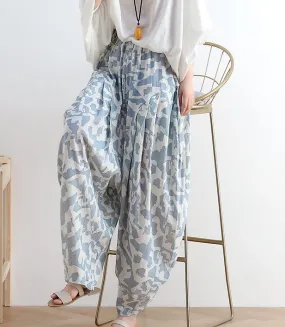 Loose large harem Linen Wide Leg Women Casual Pants AMT05131