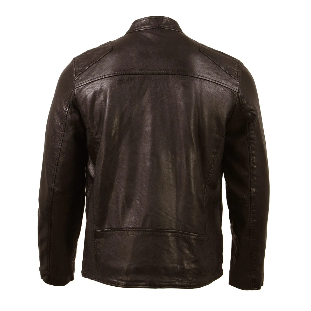 Milwaukee Leather Vintage SFM1803 Men's Brown Leather Moto Style Fashion Jacket