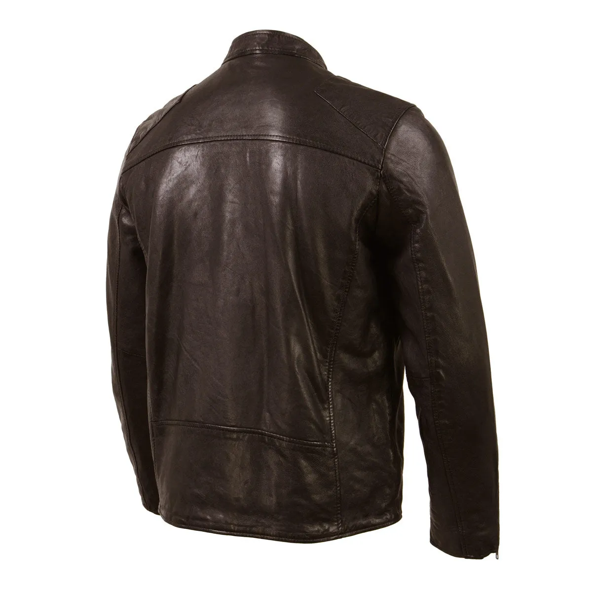 Milwaukee Leather Vintage SFM1803 Men's Brown Leather Moto Style Fashion Jacket