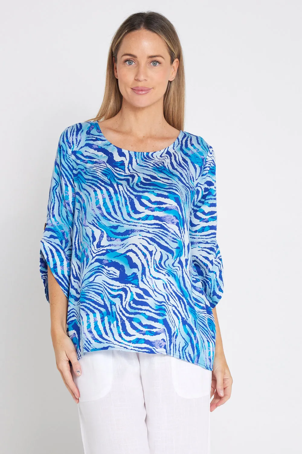 Raven Top - Royal Zebra