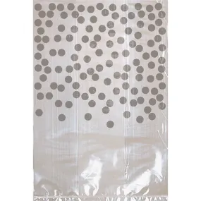 Silver Party Cello Bags with Dots 25pk